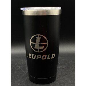 Leupold Black Tumbler Clear Lid Stainless Steel Hunting Scope Mfg